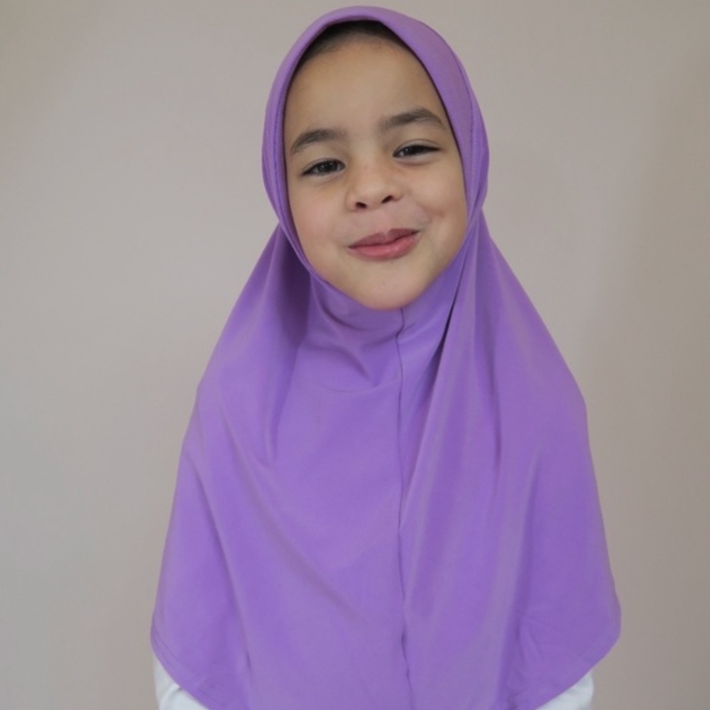 Girls Hijab - Instant Amira One-Piece Purple